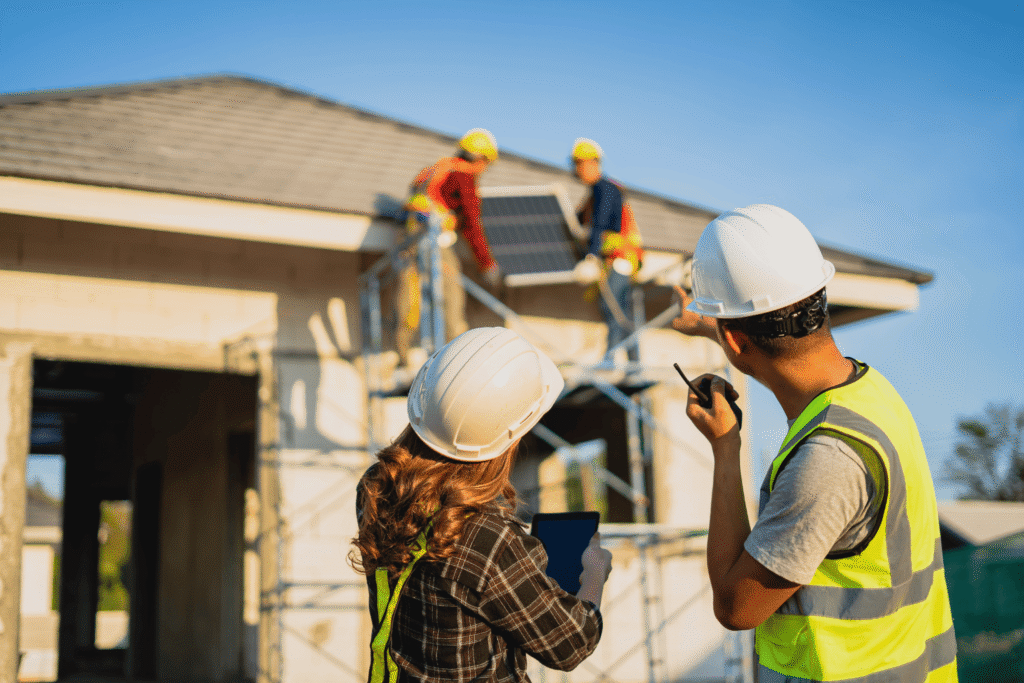 Cliente construyendo su casa gracias a la hipoteca autopromotor